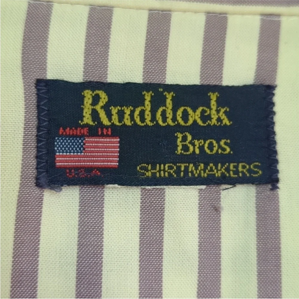 Ruddock Bros Shirtmakers Pinstripe Pearl Snap Western Button Up Vintage - Picture 4 of 9